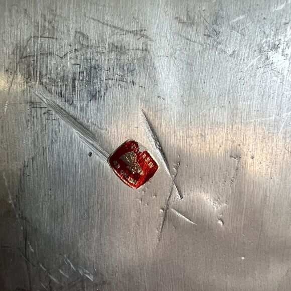 Mexican Pewter Silver Large charger LILLYS  10th Anniversary Gift Rustic - Picture 4 of 7